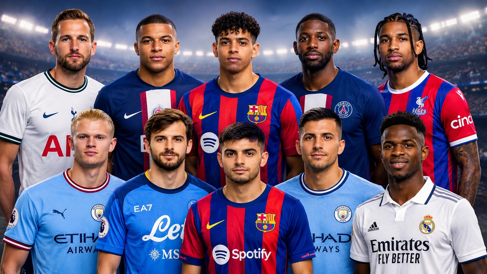 Top 10 Football Players in the World, Ranked by the Numbers