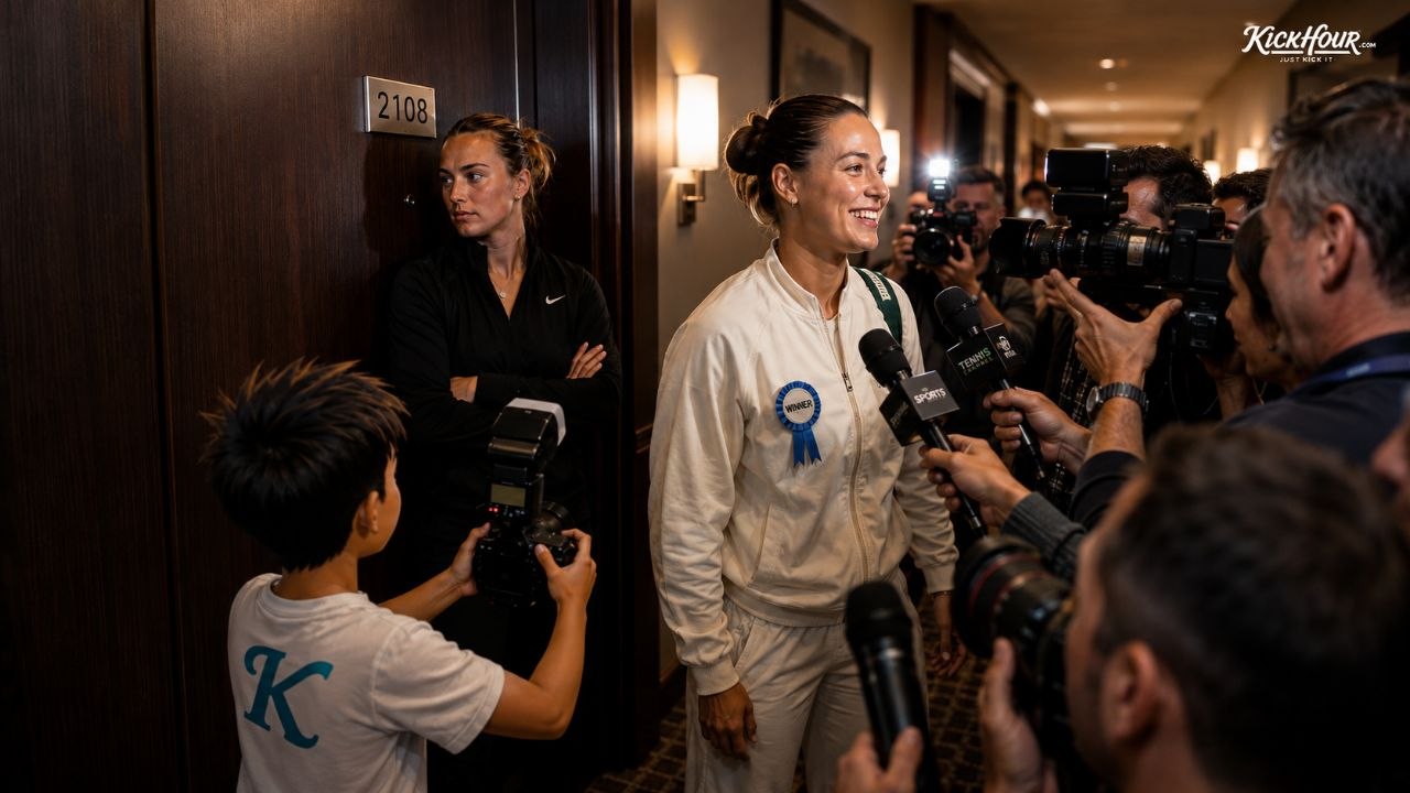 SABALENKA SWIPED OUT OF THE POOL!